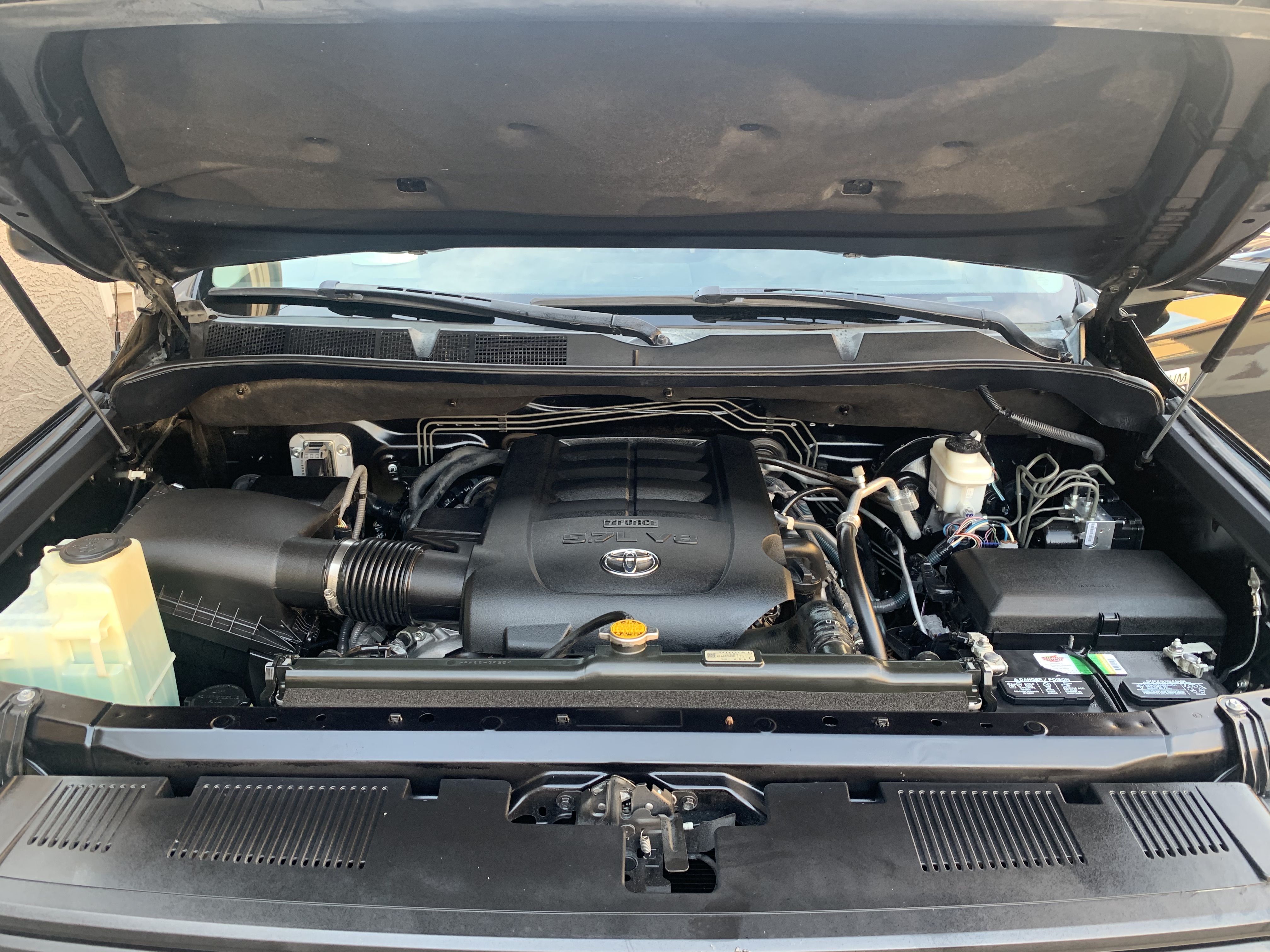Clean engine bay after detailing