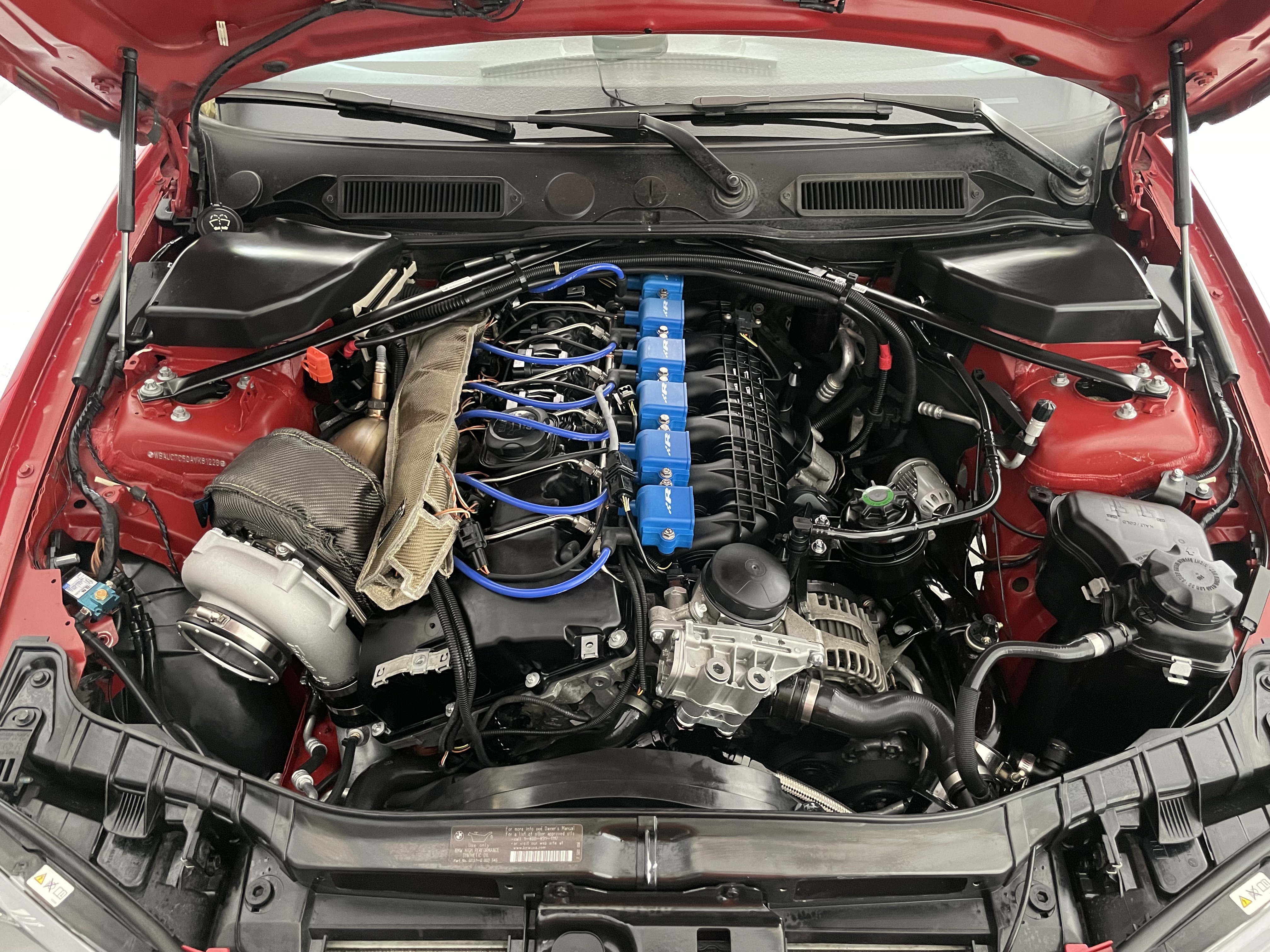 Clean engine bay after detailing
