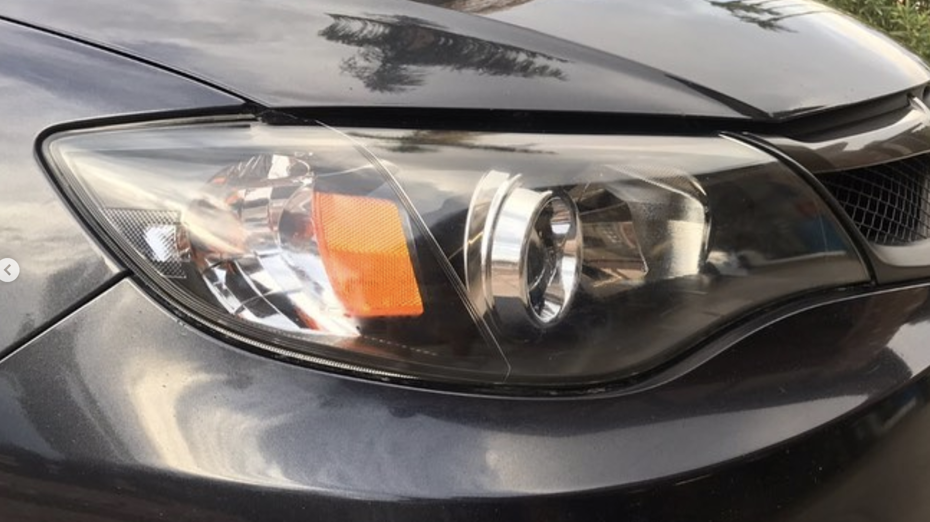 Headlight restoration before and after